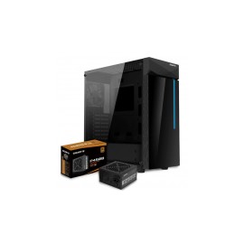 Gabinete Gigabyte C200 con Ventana RGB, Midi-Tower, ATX/Micro-ATX/Mini-ITX, USB 3.1, Negro ― incluye Fuente de Poder Gigabyte P