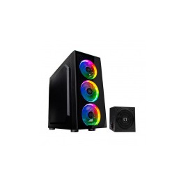 Gabinete Balam Rush DragonFly con Ventana, Midi-Tower, ATX/Micro ATX/Mini-ATX, USB 3.0, sin Fuente, Negro ― Incluye Fuente de P