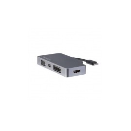 StarTech.com Docking Station USB C, 1x mini-DisplayPort/VGA/DVI-D/HDMI, Negro