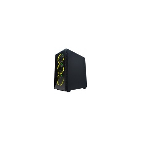 Gabinete Naceb Hydra con Ventana RGB, Full-Tower, ATX, USB 2.0/3.0, sin Fuente, Negro