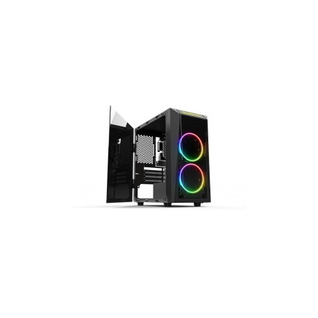 Gabinete Gamdias TALOS E1, Mini-Tower, Micro-ATX/Mini-ITX, USB 2.0/3.1, sin Fuente, Negro