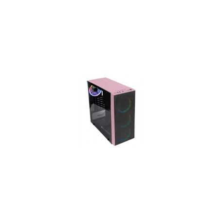 Gabinete Balam Rush LHYTOS GSX1000 con Ventana, Midi-Tower, ATX/Micro ATX/Mini-ITX, USB 2.0/3.0, sin Fuente, Negro/Rosa