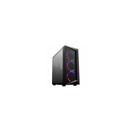 Gabinete Cooler Master CMP 510 con Ventana, Midi Tower, ATX/Micro ATX/Mini-ITX, USB 2.0, sin Fuente, Negro