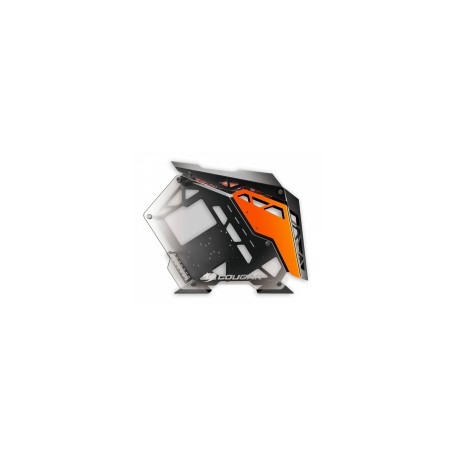 Gabinete Cougar Conquer con Ventana LED Naranja, Midi-Tower, ATX/Micro-ATX/Mini-ITX, USB 3.0, sin Fuente, Negro/Naranja