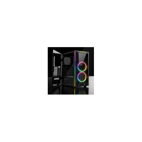 Gabinete Gamdias Talos M1A con Ventana RGB, Midi-Tower, ATX/Micro-ATX/Mini ATX, USB 3.0, sin Fuente, Negro