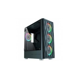 Gabinete Balam Rush Skydron SGX3000 con Ventana, Midi-Tower, ATX/Micro ATX/Mini-ATX, USB 2.0/3.0, sin Fuente, Negro