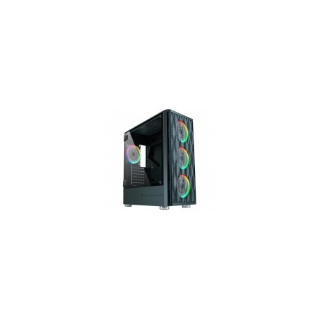 Gabinete Balam Rush Skydron SGX3000 con Ventana, Midi-Tower, ATX/Micro ATX/Mini-ATX, USB 2.0/3.0, sin Fuente, Negro