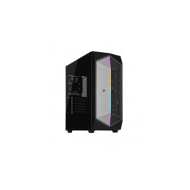 Gabinete Corsair 470T con Ventana RGB, Midi-Tower, ATX/Micro ATX/Mini-ITX, USB 3.0, incluye Fuente de 550W, Negro/Gris