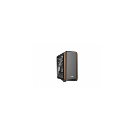 Gabinete be quiet! Silent Base 601 con Ventana, Midi-Tower, ATX/EATX/Micro-ATX/Mini-ITX, USB 3.1, sin Fuente, Negro/Naranja