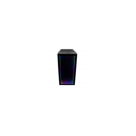 Gabinete Game Factor CSG560 con Ventana, Micro ATX, Micro ATX/Mini-ITX, USB 2.0/3.0, sin Fuente, Negro