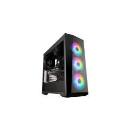Gabinete Cooler Master MasterBox Lite 5 ARGB con Ventana, Midi Tower, ATX/micro ATX/Mini-ITX, USB 3.0, sin Fuente, Negro