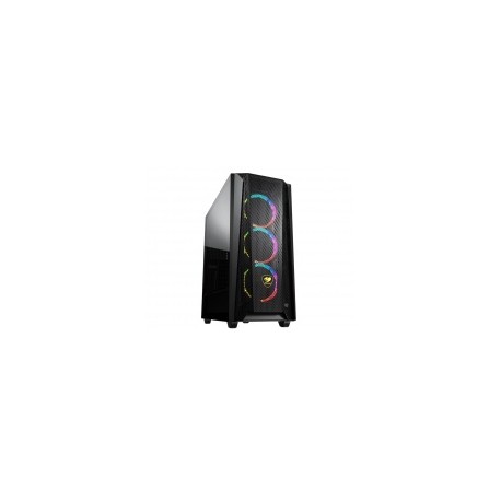 Gabinete Cougar MX660 Mesh RGB con Ventana, Escritorio, ATX/CEB/EATX/Micro ATX/Mini-ITX, USB 3.2, sin Fuente, Negro