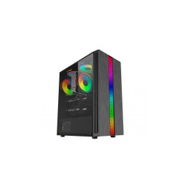 Gabinete Ocelot Gaming OG-C E3 con Ventana, Tower, ATX/Micro ATX/Mini-ITX, sin Fuente, Negro