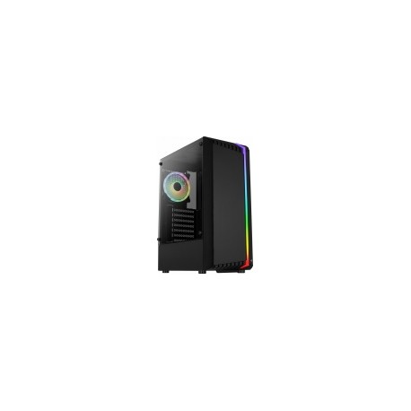 Gabinete Aerocool Bionic con Ventana RGB, Midi Tower, ATX/micro ATX/Mini-ITX, USB 2.0/3.0, sin Fuente, Negro