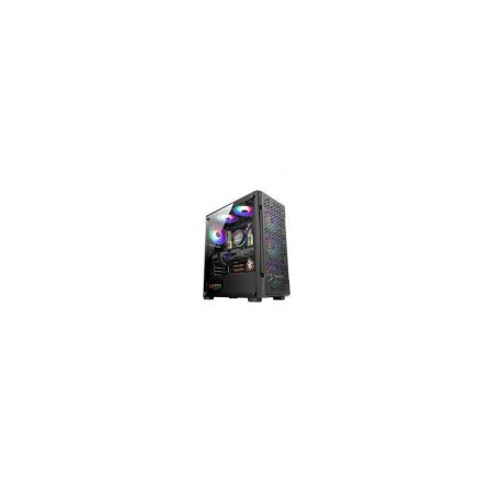 Gabinete Xzeal XZ135 con Ventana, Midi Tower, ATX/Micro ATX/Mini-ITX, USB 2.0/3.2, sin Fuente, Negro