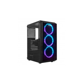 Gabinete Ocelot Gaming OG-C E1 con Ventana, ATX, ATX/Micro-ATX/Mini-ITX, USB 2.0/3.0, sin Fuente, Negro