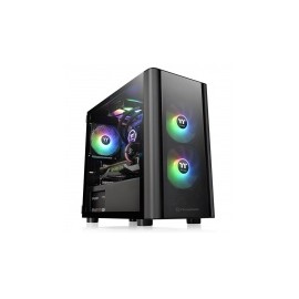 Gabinete Thermaltake V150 TG con Ventana, Micro-Tower, Micro ATX/Mini-ITX, USB 3.0, sin Fuente, Negro