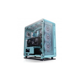 Gabinete Thermaltake Core P6 con Ventana RGB, Midi-Tower, ATX/Mini-ITX/Micro-ATX, USB 2.0/3.0, sin Fuente, Turquesa
