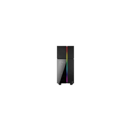 Gabinete Aerocool Playa RGB, Midi-Tower, ATX/Micro ATX/Mini-ITX, USB 3.0, sin Fuente, Negro
