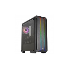 Gabinete AeroCool Skyline con Ventana ARGB, Midi-Tower, ATX/Micro ATX/Mini-ITX, USB 2.0/3.0, sin Fuente, Negro