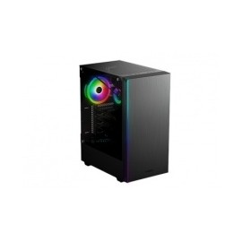 Gabinete Gamdias MARS E1 con Ventana RGB, Midi-Tower, ATX/Micro-ATX/Mini ITX, USB 3.0, sin Fuente, Negro