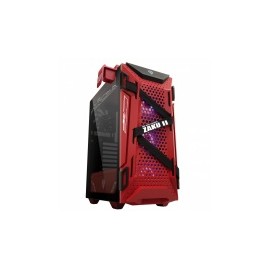 Gabinete ASUS TUF Gaming GT301 ZAKU II EDITION con Ventana, Midi-Tower, ATX, USB, sin Fuente, Negro/Rojo