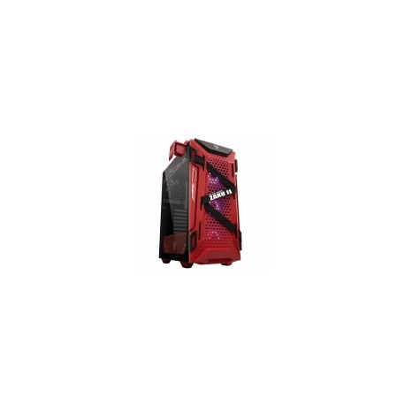Gabinete ASUS TUF Gaming GT301 ZAKU II EDITION con Ventana, Midi-Tower, ATX, USB, sin Fuente, Negro/Rojo