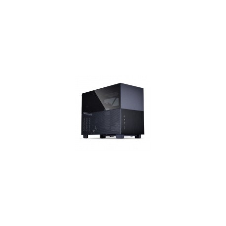 Gabinete Lian Li Q58X4 con Ventana, Mini Tower, Mini-ITX, USB 3.0, sin Fuente, Negro