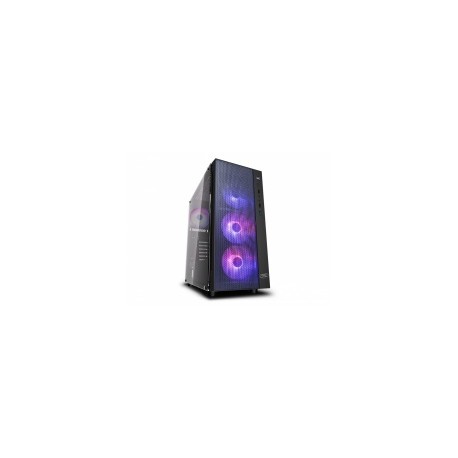 Gabinete DeepCool MATREXX 55 MESH con Ventana ARGB, Midi Tower, ATX/EATX/micro ATX/Mini-ITX, USB 3.2, sin Fuente, Negro