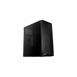 Gabinete Gamer Aerocool Split RGB, ATX/Micro ATX/Mini-ITX, USB 2.0/3.0, sin Fuente, Negro