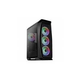 Gabinete Aerocool Aero One Duo con Ventana LED RGB, Midi-Tower, ATX/Micro ATX/Mini-ITX, USB 3.0, sin Fuente, Negro