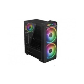 Gabinete Gamdias Apollo M1 con Ventana LED, Midi-Tower, ATX/Micro ATX/Mini-ITX, USB 3.0, sin Fuente, Negro