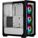 Gabinete Corsair iCUE 220T RGB con Ventana, Midi-Tower, ATX/Micro ATX/Mini-ITX, USB 3.2, sin Fuente, Blanco