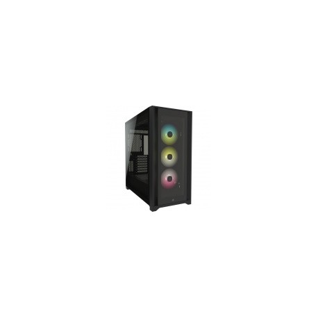 Gabinete Corsair iCUE 5000X con Ventana RGB, Midi-Tower, ATX/EATX/ITX, USB 3.0, sin Fuente, Negro