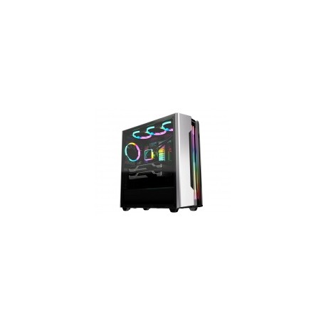 Gabinete Cougar Gemini S ARGB con Ventana, Midi Tower, ATX/CEB/EATX/micro ATX/Mini-ITX, UB 2.0/3.0, sin Fuente, Plata