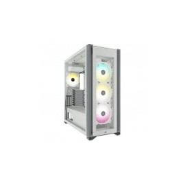 Gabinete Corsair iCUE 7000X RGB con Ventana, Full Tower, ATX/Micro ATX/Mini-ITX, USB 3.0, sin Fuente, Blanco