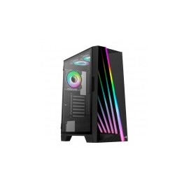 Gabinete Aerocool MIRAGE V2 con Ventana RGB, ATX/Micro ATX/Mini-ITX, USB 2.0/3.0, sin Fuente, Negro