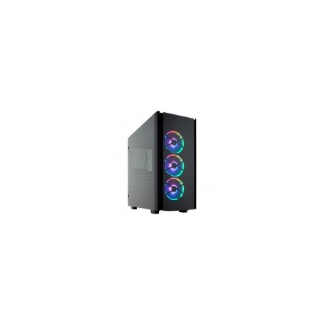 Gabinete Corsair Obsidian 500D con Ventana RGB, Midi-Tower, ATX, USB 3.0, sin Fuente, Negro