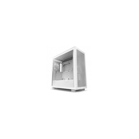 Gabinete NZXT H7 Flow con Ventana, Midi-Tower, Mini-ITX/Micro-ATX/ATX/EATX, USB 3.0, sin Fuente, Blanco Mate