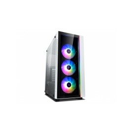 Gabinete DeepCool MATREXX 55 V3 ADD-RGB WH 3F con Ventana, Midi-Tower, ATX/EATX/Micro ATX/Mini-ITX, USB 3.0, sin Fuente, Blanco