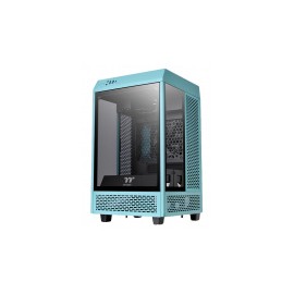 Gabinete Thermaltake The Tower 100 con Ventana RGB, Mini-Tower, Mini-ITX, USB 3.0, sin Fuente, Turquesa