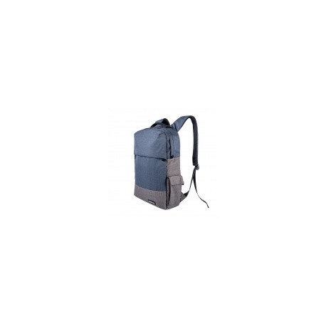 TechZone Mochila de Nylon/Poliéster TZ21LBP07 para Laptop 15.6", Azul Oscuro/Gris