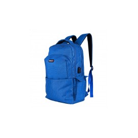 TechZone Mochila de Nylon/Poliéster TZ21LBP10 para Laptop 15.6", Azul