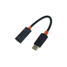 Ovaltech Adaptador DisplayPort Hembra - HDMI Macho, 4K, 60Hz, Negro