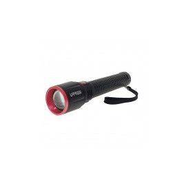 Urrea Linterna LED de Mano Recargable LAPU3, 3000 Lúmenes, Negro/Rojo