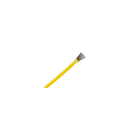 Panduit Cable de Fibra Óptica Monomodo de 12 Hilos, Amarillo - Precio por Metro