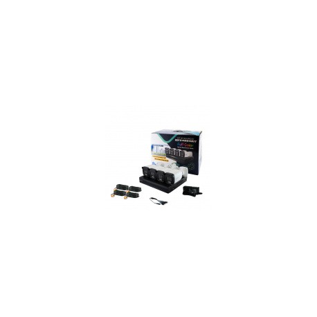 Meriva Technology Kit de Vigilancia MFC4004KIT de 4 Cámaras CCTV Bullet y 4 Canales, con Grabadora