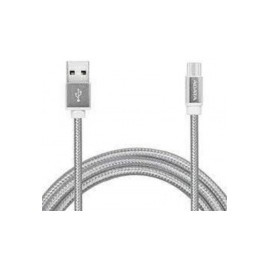 Adata Cable USB A 2.0 Macho - Micro USB A Maxcho , 2 Metros, Plata