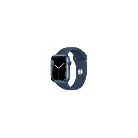 Apple Watch Series 7 GPS + Cellular, Caja de Aluminio Color Azul de 45mm, Correa Deportiva Azul