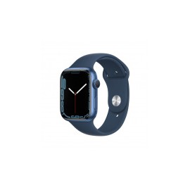 Apple Watch Series 7 GPS, Caja de Aluminio Color Azul de 45mm, Correa Deportiva Azul